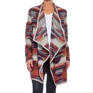 [Lucky Brand] Open Printed Drape Cardigan